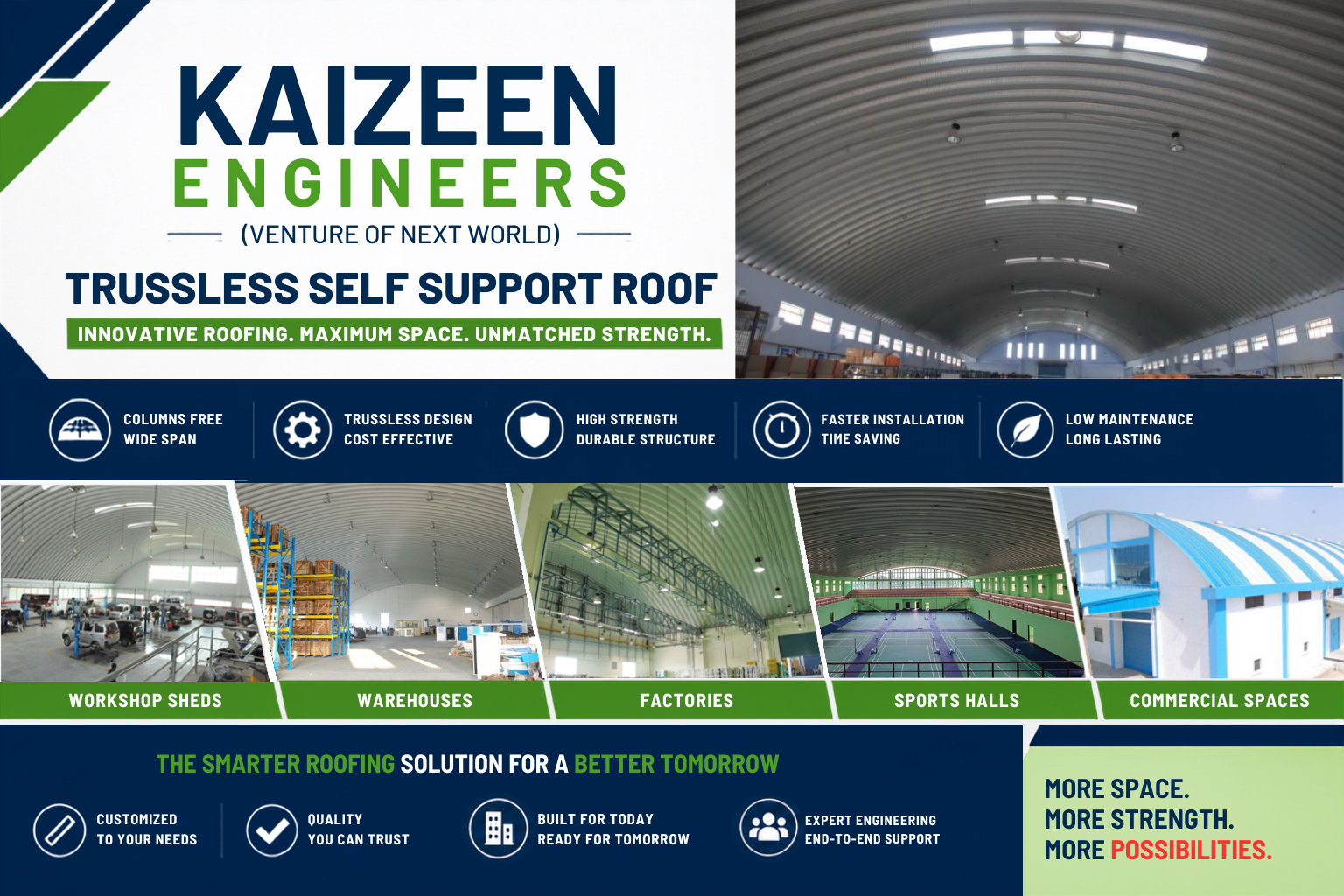 Self Support Roof